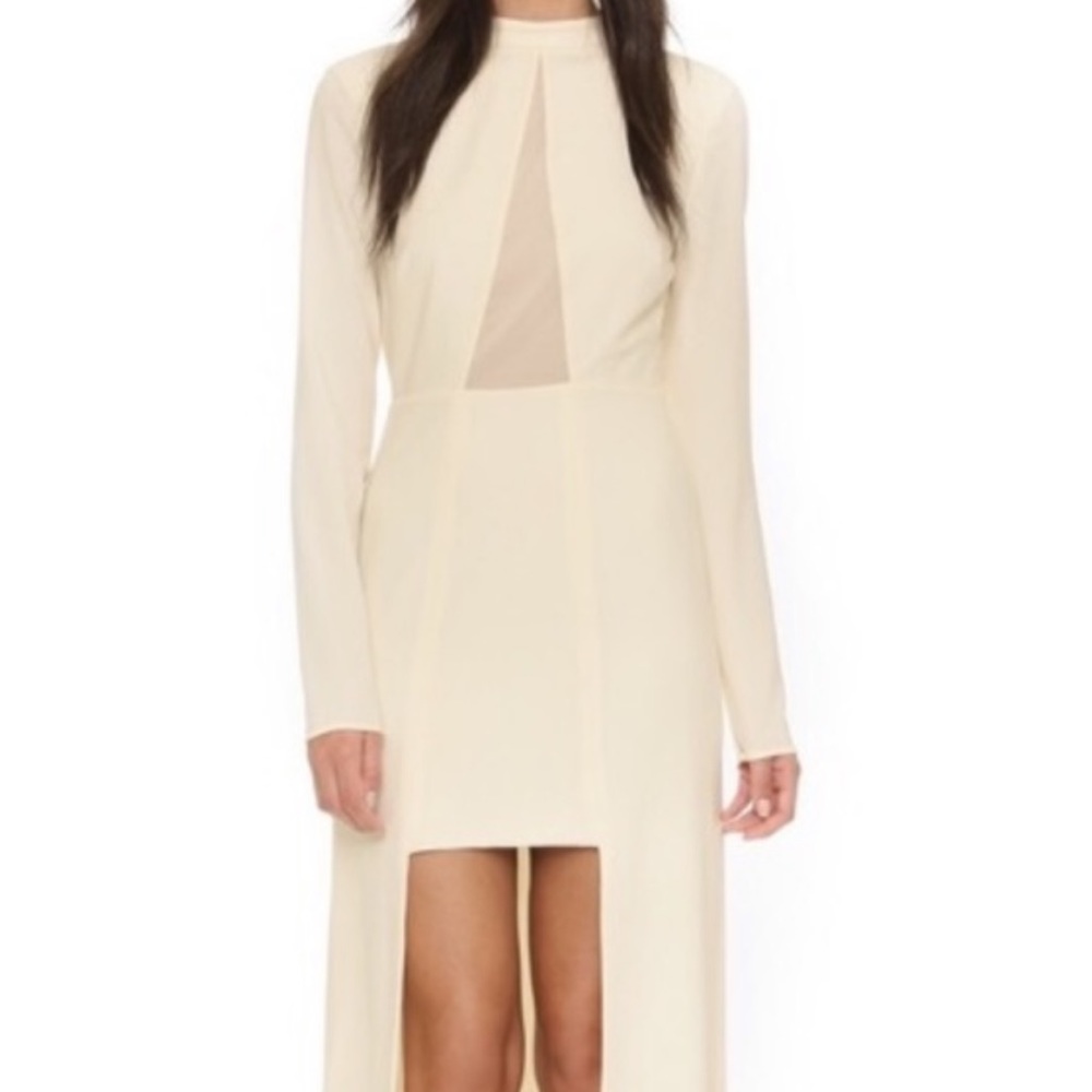Halston Heritage Solange gown in cream color